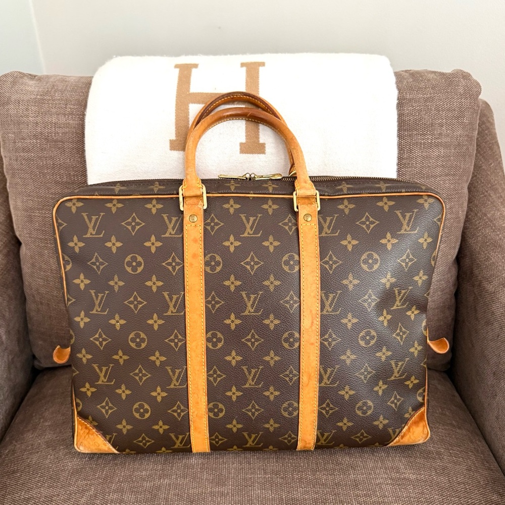 Authentic Louis Vuitton Porte Documents Voyage unisex bag M53361 laptop bag